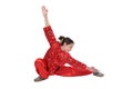 Wushu girl training 2 Royalty Free Stock Photo