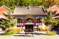 Wutaishan(Mount Wutai) scene-Courtyard of of Longquan temple. Royalty Free Stock Photo