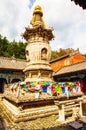 Wutaishan(Mount Wutai) scene. Grave pagoda in the Longquan temple. Royalty Free Stock Photo