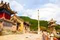 Wutaishan(Mount Wutai) scene-Longquan temple main gate. Royalty Free Stock Photo