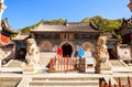 Wutaishan(Mount Wutai) scene-Longquan temple main gate. Royalty Free Stock Photo