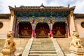 Wutaishan(Mount Wutai) scene-Longquan temple main gate. Royalty Free Stock Photo