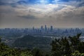 The Wuxi City Skyline in the Smog, China Royalty Free Stock Photo