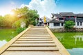 Historic scenic old town Wuzhen, China Royalty Free Stock Photo