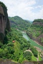 Wuyi mountain landscape Royalty Free Stock Photo