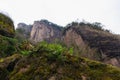 Wuyishan mountains in Fujian Province, China. View of DaWang Peak