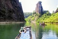 Wuyishan nine bend river china Royalty Free Stock Photo