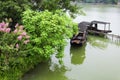 Wuzhen water town china tourist boats