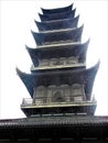 Wuzhen water town, Zhejiang province, China. Architecture, history, art and tower Royalty Free Stock Photo