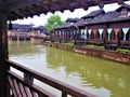 Wuzhen water town, Zhejiang province, China. Architecture, history and time Royalty Free Stock Photo