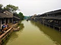 Wuzhen water town, Zhejiang province, China. Architecture, history and time Royalty Free Stock Photo