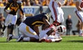 WVU DE Bruce Irvin - sack Royalty Free Stock Photo