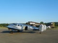 WW2 airplanes on display at airfield in NYS