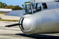 WW2 B17 bomber tail gunner position Royalty Free Stock Photo