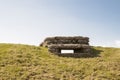 WW1 foxhole trench of death in Diksuimde Flanders Belgium Royalty Free Stock Photo