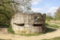 WW1 foxhole trench of death in Diksuimde Flanders Belgium