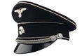 WW2 German nazi SS black forage cap Royalty Free Stock Photo