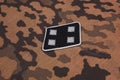 WW2 German Waffen-SS military insignia on SS camouflage uniform Royalty Free Stock Photo