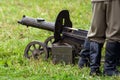 WW II Maxim machine gun Royalty Free Stock Photo