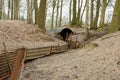 WW1 trenches at Sanctuary Wood, Ypres, Belgium.