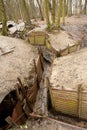 WW1 trenches at Sanctuary Wood, Ypres, Belgium.