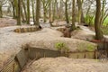 WW1 trenches at Sanctuary Wood, Ypres, Belgium.