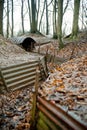 WW1 trenches at Sanctuary Wood, Ypres, Belgium.