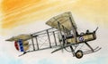 WW1 Vickers FB5 Gunbus Royalty Free Stock Photo