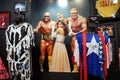 WWE Legend Macho Man and Hulk Hogan Mega Powers outfits, hats, s Royalty Free Stock Photo