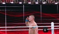 WWE Wrestler John Cena salutes crowd after winning match Royalty Free Stock Photo