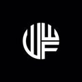 WWF logo WWF icon WWF monogram WWF letter minimalist Circle flat Unique modern abstract logo design Royalty Free Stock Photo