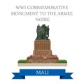 WWI Commemorative Monument to the Armee Noire in M Royalty Free Stock Photo