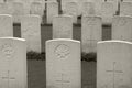 WWI military cemetery in Flanders, Belgium