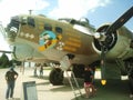 A WWII B-17 bomber on display Royalty Free Stock Photo