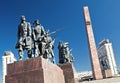 WWII blockade monument in Saint Petersburg, Russia
