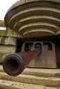 WWII Canon at Longues-Sur-Mere Royalty Free Stock Photo