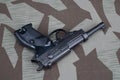 WWII era nazi german army 9 mm semi-automatic pistol