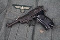 WWII era nazi german army 9 mm semi-automatic pistol