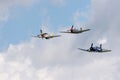 WWII legendary fighter airplanes Royalty Free Stock Photo