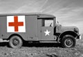 WWII Medic Jeep - Selective Coloring