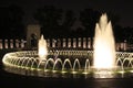 WWII Memorial at Night Royalty Free Stock Photo