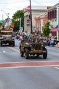 WWII Military Reenactors on Parade
