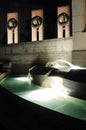 WWII Monument at night in Washington DC Royalty Free Stock Photo