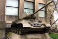 WWII Monument - Soviet tank T-34 at the Army Museum at Zizkov, Prague Royalty Free Stock Photo