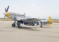 WWII P-51D Mustang Fighter Aircraft Royalty Free Stock Photo