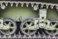 WWII US Army Tank Stuart Caterpillar Detail Royalty Free Stock Photo