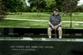 WWII US Navy veteran reminisces about his time on the aircraft carrier Yorktown during WWII Royalty Free Stock Photo