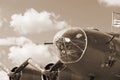 WWII Warbird B-17 Flying Fortress headshot with american Flag