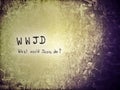 WWJD is stand for What would Jesus do Royalty Free Stock Photo