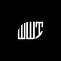 WWT letter logo design on black background. WWT creative initials letter logo concept. WWT letter design.WWT letter logo design on